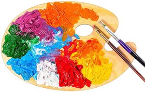 Haute qualité carrée en bois <span class=keywords><strong>palette</strong></span> <span class=keywords><strong>de</strong></span> <span class=keywords><strong>peinture</strong></span> pour aquarelle <span class=keywords><strong>acrylique</strong></span> <span class=keywords><strong>peinture</strong></span> à l'huile <span class=keywords><strong>peinture</strong></span> - Product Image 2
