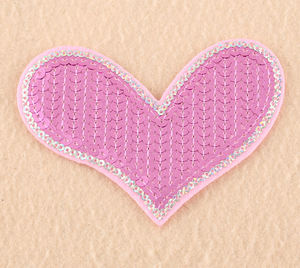 Patch cœur à paillettes pour t-shirt, nouveau design <span class=keywords><strong>pas</strong></span> <span class=keywords><strong>cher</strong></span> - Product Image 4