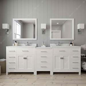 Mueble de Baño Moderno con Espejo y Lavabo, Mueble de Baño con Espejo y Lavabo - Product Image 2