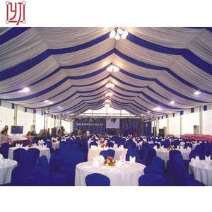 Tente de mariage à portée libre 20 x 25, 40x80, 100m x 20m, sans poteaux centraux, avec parois, utilisable comme église - Product Image 3