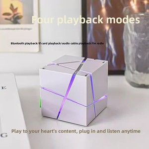 <span class=keywords><strong>Cubo</strong></span> <span class=keywords><strong>di</strong></span> <span class=keywords><strong>Rubik</strong></span> per Altoparlante 5.0 AI Smart Subwoofer Mini Portatile RGB LED Wireless con Inserimento Scheda, Regalo Creativo <span class=keywords><strong>di</strong></span> Compleanno - Product Image 4