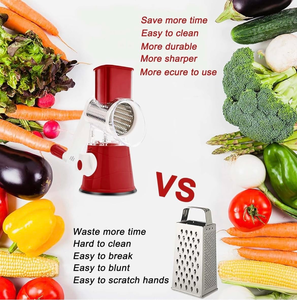 Multifunctional 3-in-1 Stainless Steel Hand Manual Eco-Friendly <b>Vegetable</b> Slicer Cheese Grater Cucumber <b>Chopper</b> Dicing Tool - Product Image 2