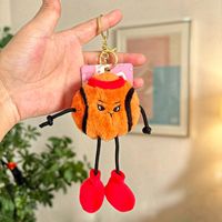 Porte-clés en peluche doux et mignon en forme de ballon de sport, adorable poupée pour sacs de filles et jouet de voiture en fibre de polyester