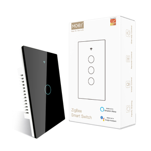 ZigBee สวิตช์ไฟอัจฉริยะสมาร์ทไลฟ์/แอปรีเลย์สถานะสวิตช์ไฟแบ็คไลท์ควบคุมระยะไกลทำงานร่วมกับ Alexa <span class=keywords><strong>Google</strong></span> <span class=keywords><strong>Voice</strong></span> - Product Image 3