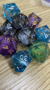 Tùy chỉnh Hội Đồng Quản trị trò chơi xúc xắc thiết lập lõi lỏng xúc xắc D20 <span class=keywords><strong>RPG</strong></span> nhựa D20 đa diện DND xúc xắc - Product Image 4