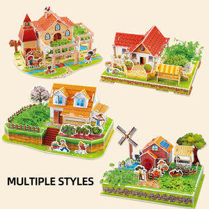 Jouet de <span class=keywords><strong>puzzle</strong></span> <span class=keywords><strong>en</strong></span> papier 3D créatif, jouet de <span class=keywords><strong>puzzle</strong></span> éducatif pour enfants, modèle de construction de maison <span class=keywords><strong>en</strong></span> <span class=keywords><strong>puzzle</strong></span> - Product Image 3