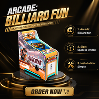 Mesin Permainan Biliard Mini Pinball 3D Ramah Lingkungan Tahan Lama Berwarna-warni Hiburan Olahraga Dalam Ruangan Mesin Arcade