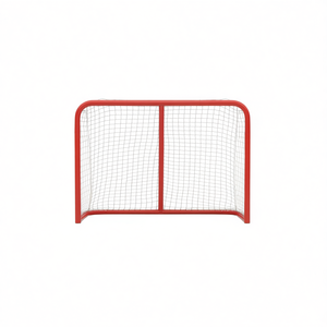 Portería de Hockey 72x28x48 Pulgadas, Equipo de Entrenamiento de Poliéster, Rojo y Blanco - Product Image 1