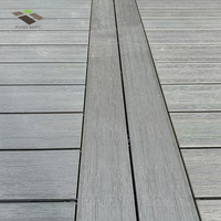 Umweltfreundliche Moderne Teak-WPC-Verbunddielen Wasserdichte Massivholzbretter für Außenbereich Garten Pool Balkon Pflegeleicht