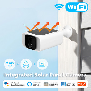 Caméras solaires intelligentes sans fil 2,4g à faible consommation d'énergie, étanches, à détection PIR, à batterie solaire, WiFi <span class=keywords><strong>5GHz</strong></span>, 4MP, <span class=keywords><strong>Tuya</strong></span> - Product Image 5