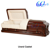 Ataúdes de Madera de Paulownia Estilo Americano para Funerales, Suministros Funerarios de Fábrica China