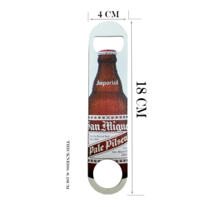 ที่เปิดขวดแบบเรียบเคลือบสีฝุ่นแบบกำหนดเอง ที่เปิดขวดแบบเร็ว รูปทรงกุญแจโบสถ์ อุปกรณ์บาร์เทนเดอร์ - Product Image 3