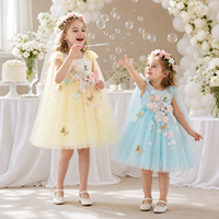 Robes de Princesse pour Bébés Filles 2026 : Nouveauté Boutique, Robe Fleurie en Coton et Tulle avec Cristaux pour Tout-Petits