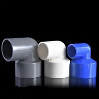 Sambungan Pipa UPVC Plastik Berkualitas Tinggi dengan Harga Kompetitif, Fitting Pipa Air Standar DIN 90 Derajat