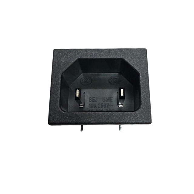 IEC60320 C18 Mini Extension Socket Universal Standard 2 Pin Power Inlet Connector 110-250V 15A/10A for Industrial Use