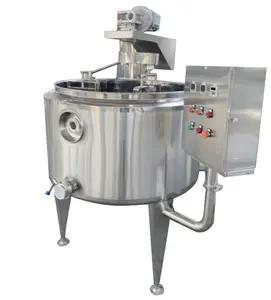 Mezcla automática de leche en el tanque de acero inoxidable Mozzarella Stretch Mold Press Línea de producción de cuajada para procesamiento de lácteos
