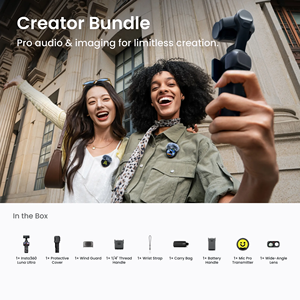 Insta360 Luna Ultra Standard/Creator Bundle AI Deep Track Rapid Focus Aktifkan Pelacakan Otomatis Target Terpusat Aktifkan Zoom Aktif Pelacakan