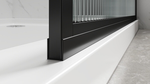 Cloison porte vitrée design minimaliste moderne écran salon aluminium salle de bain portes prix porte d'entrée cloison - Product Image 2