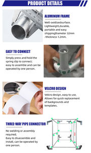 Boîte photo personnalisée argentée pour événements de mariage avec compatibilité SLR et impression en libre-service - Product Image 5