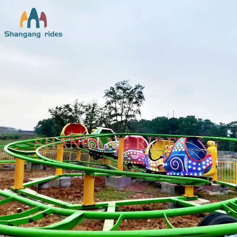 Kids Amusement Park Rides Schnecken kabine Mini Spinning Achterbahn fahrten mit Fabrik preis