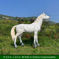 Estatua de Animal de Fibra de Vidrio de Tamaño Real, Escultura Realista Personalizada de FRP para Decoración de Jardín, Parque o Zoológico