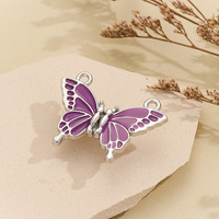 Pendentif de distance pour fabrication de bijoux DIY en gros pour les couples de meilleurs amis bracelet collier papillon aimant boucle bijoux breloques