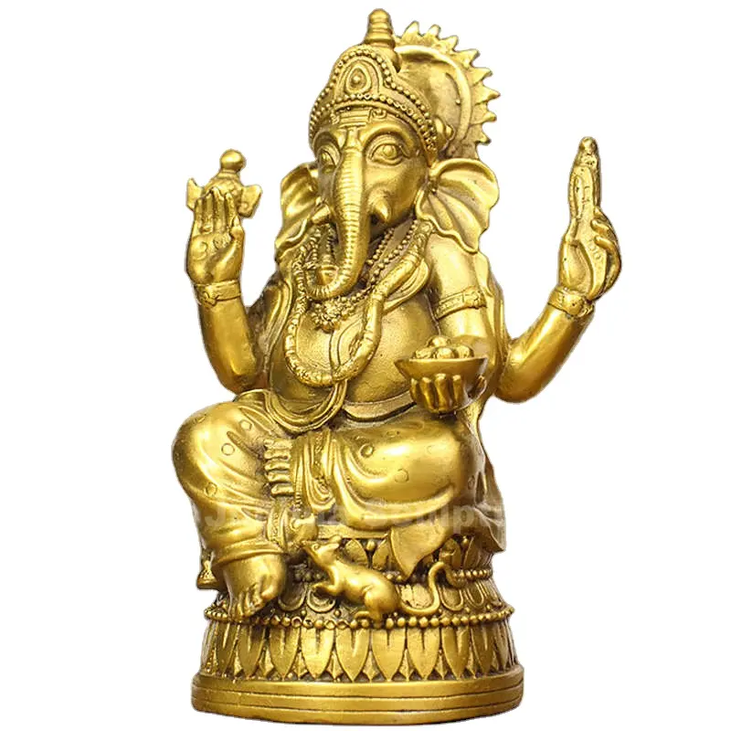 Huisdecoratie Gigantische Levensgrote Hindu God Laxmi Stenen Ganesh Standbeeld Bronzen Ganesh Standbeeld