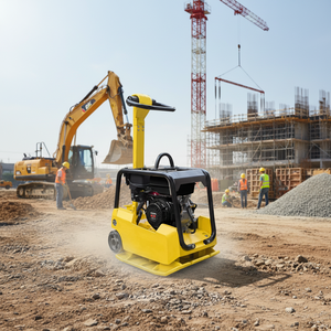 DYNAMIC HUR-300 Hochwertige Diesel/Benzin-Plattenrüttler Tragbarer Manueller Vibrationsstampfer mit Hoher Motoreffizienz Neu - Product Image 5