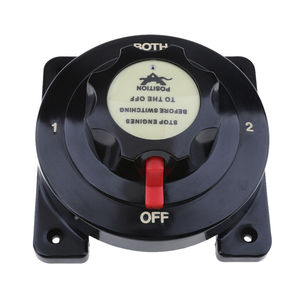 Interruptor de batería negro de 4 posiciones, selector de batería dual de 12-36V para uso en barcos, camiones, automóviles y marinos - Product Image 3