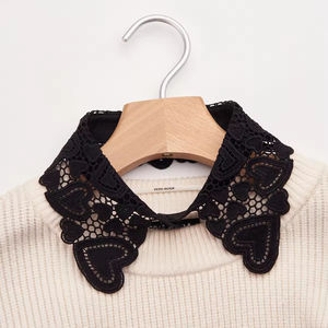 Col amovible <span class=keywords><strong>Tory</strong></span> <span class=keywords><strong>Burch</strong></span> pour <span class=keywords><strong>homme</strong></span>, col de t-shirt en perles naturelles, col fantaisie en pierre, style pastoral et clérical - Product Image 6