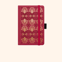 Journal personnalisé en Pu à couverture rigide Carnets écologiques Cahier de notes réutilisable avec colonne vertébrale dorée Planificateur avec couverture en aluminium chaud Beaux motifs
