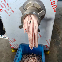 Machine à hacher la viande automatique haute capacité pour bœuf, porc et poulet congelés, idéale pour les usines de transformation alimentaire