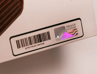 Étiquettes de sécurité holographiques résistantes à l'eau, à gratter, avec code QR laser pour montres connectées et moniteurs d'activité physique