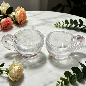 Tasse en cristal de quartz naturel transparent, tasse à thé en cristal sculpté, 8,5-9 cm, tasse à eau en cristal de guérison, chakra, reiki, méditation, décoration de la maison - Product Image 3