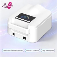 Lampe à ongles UV LED sans fil 60W personnalisable en gros, séchoir à ongles à longue autonomie, double zone de polymérisation pour usage en salon de manucure