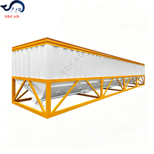 Silo à ciment horizontal compact, rendement élevé, sans fondation, pour centrale à béton à l'étranger, capacité <span class=keywords><strong>de</strong></span> 30 à 80 tonnes - Product Image 1