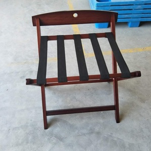 H015 Rắn Gỗ Hiện Đại Gấp Hành Lý Giá Đứng Khách Sạn Phòng Khách Sạn Vali Hành Lý Giá Bằng Gỗ Gấp Giá Đứng - Product Image 3