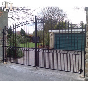 Cancello moderno in ferro battuto ultimi disegni del cancello principale cancello del vialetto del garage del giardino in metallo semplice - Product Image 5