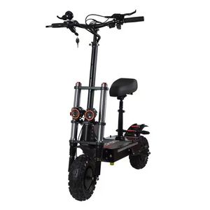 Scooter Eléctrico de Alta Calidad <span class=keywords><strong>con</strong></span> Motor de 6000W para Adultos, Patineta Plegable de Largo Alcance <span class=keywords><strong>con</strong></span> Ruedas de PU, Scooter Eléctrico Chino Económico - Product Image 3