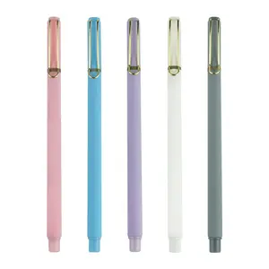 Werbe schule Büro benutzer definierte Druck billig mehrfarbigen Kunststoff Kugelschreiber mit Kappe