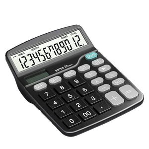 Calculadora Aritmética Deli 837ES, Especial para Estudiantes de Contabilidad Financiera, Pantalla Grande, Energía Solar y Doble Alimentación - Product Image 1