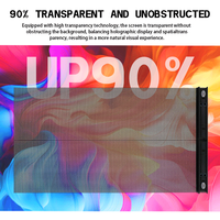 Écran holographique transparent à diodes électroluminescentes P3.91, flexible, ultra-fin, affichage dynamique