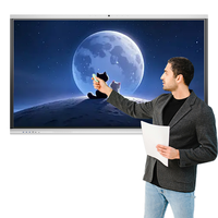 Tableau blanc interactif 4K UHD de 55/65/75 pouces avec système Android/Linux pour l'éducation, les bureaux et les réunions - Tableaux interactifs numériques 4K