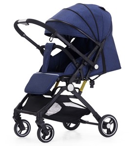 Xách tay một cú nhấp chuột gấp Reversible Xe đẩy em bé cao xem sơ sinh Xe đẩy em bé an toàn du lịch Xe đẩy cho trẻ em - Product Image 3