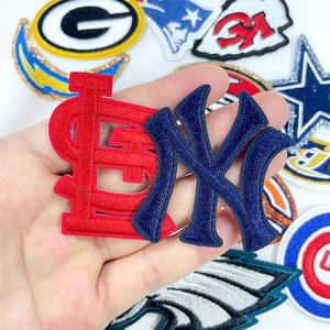 <span class=keywords><strong>2</strong></span> inci Patch bordir untuk berbagai tim sepak bola untuk topi bisbol kustom besi di Sekolah menjahit pada patch untuk topi - Product Image 3