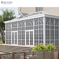 Promotion Nouveaux Produits Fuson : Portes Françaises en Verre à Cadre en Aluminium Style Moderne Arqué pour Villa, Portes d'Entrée à Battants avec Grilles