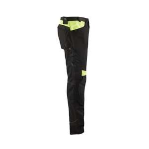 BLAKLADER - 155618609933D100 Pantalon sans poches à clous Noir/Jaune-PANTALON DE TRAVAIL EAN 7330509765449 PANTALON DE TRAVAIL CARGO - Product Image 4