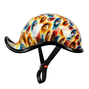 Casque de <span class=keywords><strong>moto</strong></span> rétro demi-visage personnel, casque de <span class=keywords><strong>Moto</strong></span> Castos Vintage, casque de cyclisme classique, casque de <span class=keywords><strong>moto</strong></span> - Product Image 2