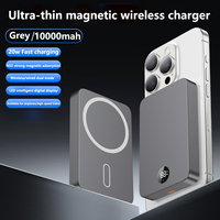 Batería Externa Magnética Inalámbrica de Aleación de Aluminio con Molde Privado, Ultra Delgada, 22.5W, Tipo-C, con Pantalla LED y Logotipo Personalizado