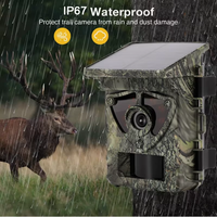 Caméra de chasse solaire intégrée Wi-Fi et pour observation de la faune avec visualisation en direct et batterie Li-ion 5200 mAh